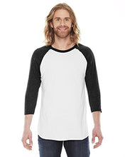 American Apparel Men's Unisex Poly-Cotton Raglan T-Shirt