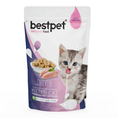 BestPet בסט פט - פאוץ' ג׳לי לחתולים - ללא דגנים בתוספת טאורין