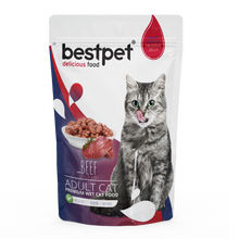 BestPet בסט פט - פאוץ' ג׳לי לחתולים - ללא דגנים בתוספת טאורין