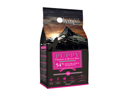 Black Olympus בלאק אולימפוס - 54% בשר עוף - עם אורז חום לגורי כלבים