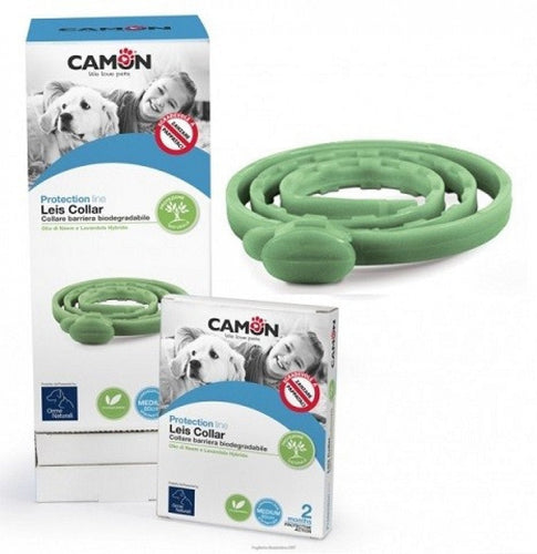 Camon טיפוח לכלב קמון - קולר טבעי להרחקת והדברת פרעושים וקרציות - לכלב