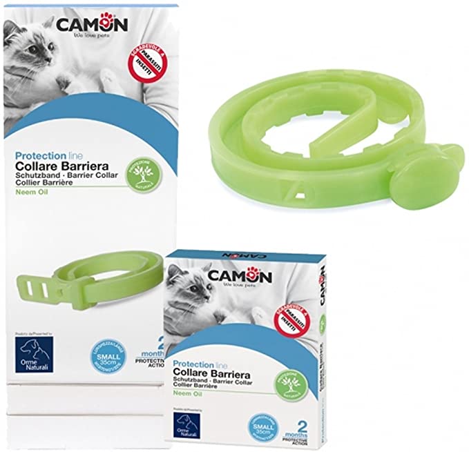 Camon טיפוח לחתול קמון - קולר טבעי להרחקת והדברת פרעושים וקרציות - לחתול