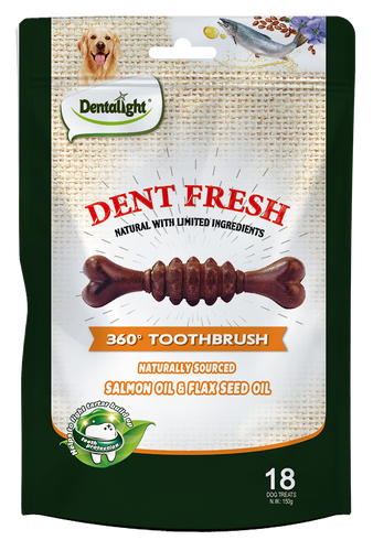 Dental Light דנט פראש - חטיף דנטלי מועשר בשמן סלמון לחיזוק והברקת הפרווה