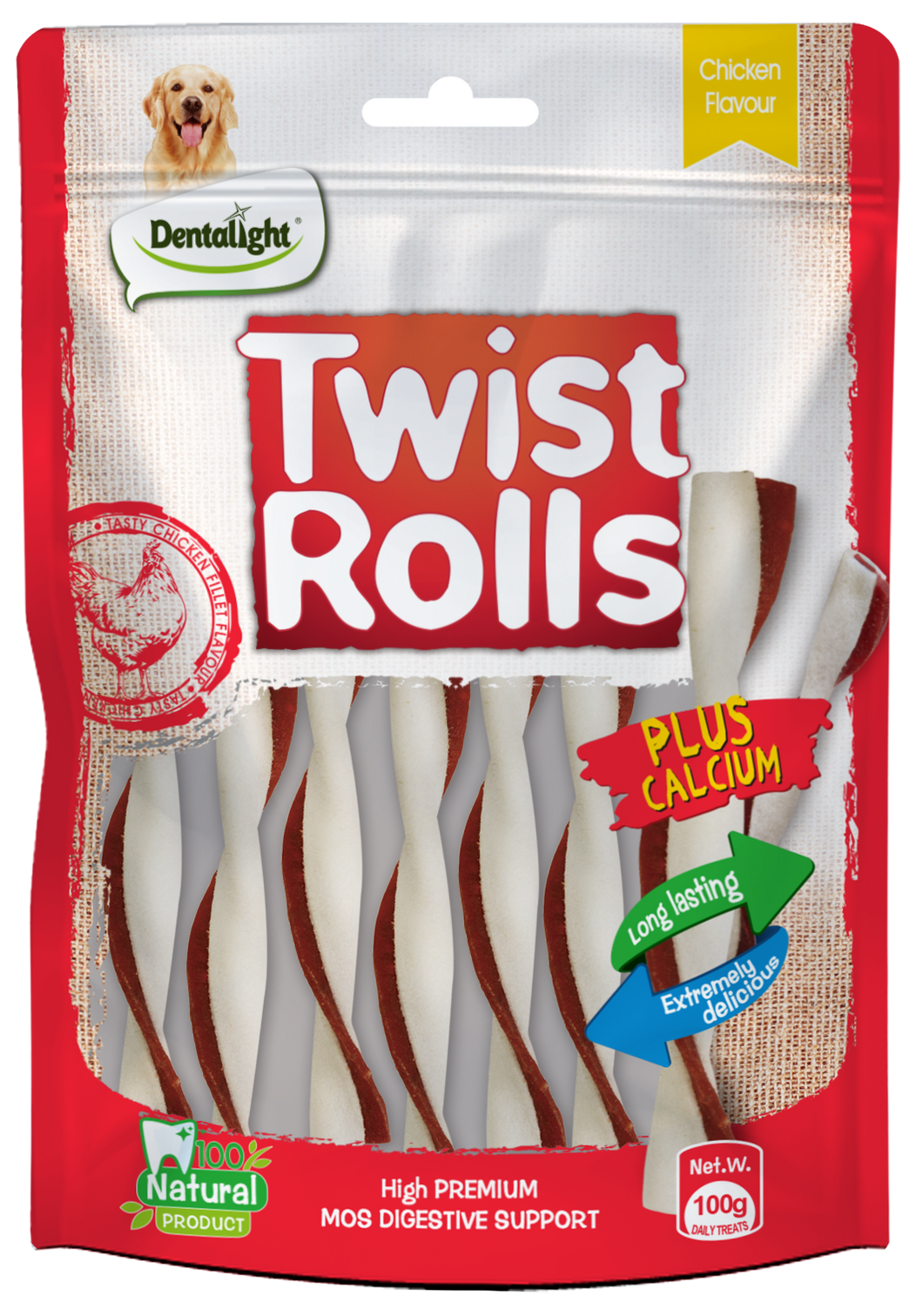 Gnawlers Twist Rolls - מארז חסכון - רול דנטלי 4 אינץ׳ ללא דגנים