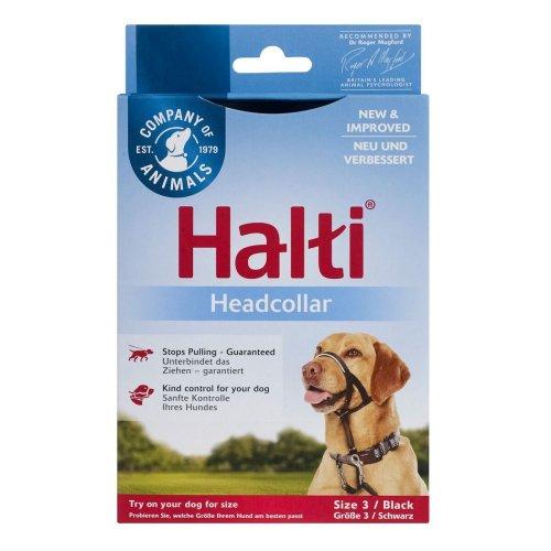 Halti האלטי - קולר ראש למניעת משיכות בהולכת הכלב - העיצוב החדש