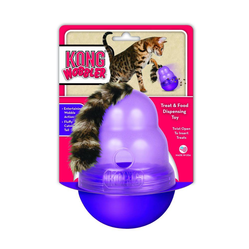 Kong משחקים לחתול וובלר לחתול קונג וובלר לחתול - עם זנב ממולא בקטניפ