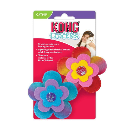 Kong משחקים לחתול זוג בובות פרחים קונג - זוג בובות פרחים עם קטניפ לחתול