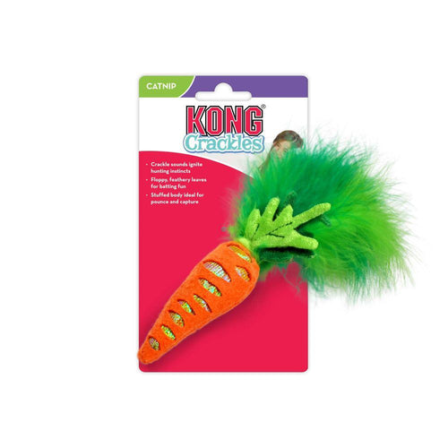 Kong משחקים לחתול בובת שורשים קונג - בובת שורשים מרשרשים לחתול עם קטניפ