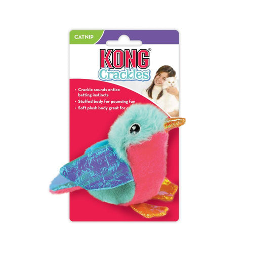 Kong משחקים לחתול בובת ציפור קונג - בובת ציפור מרשרשת עם קטניפ לחתול
