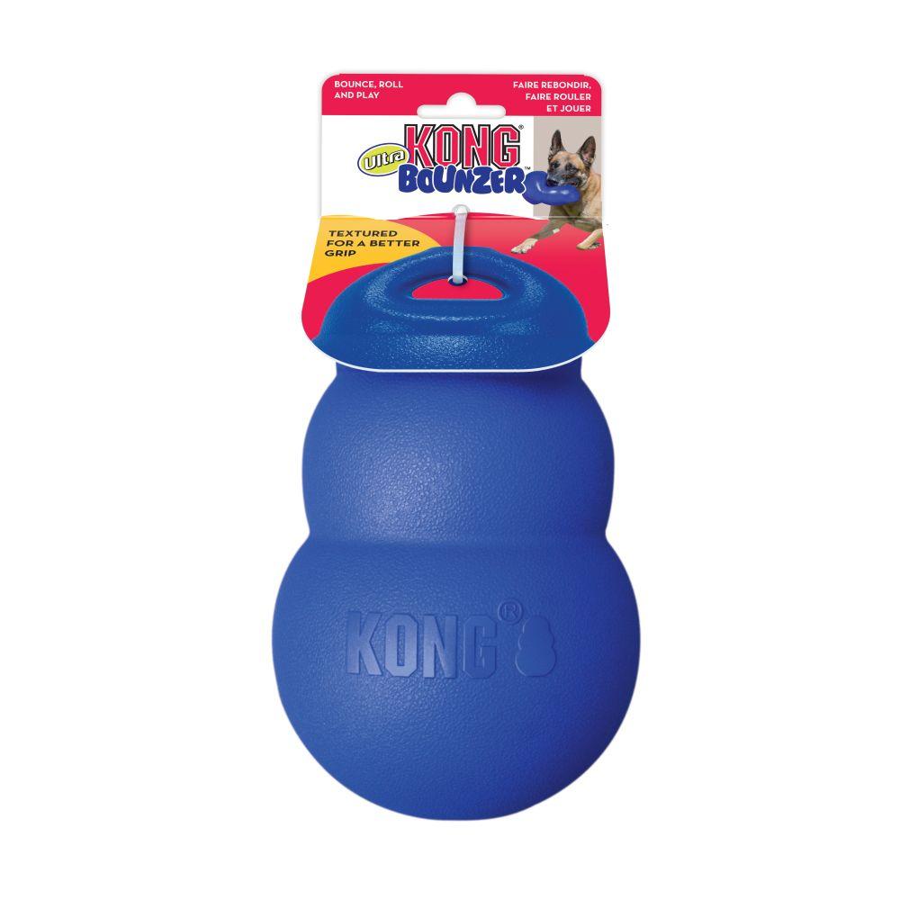 Kong משחקים לכלב כחול קונג באונזר - צעצוע לחיץ, קופצני ועמיד במיוחד לכלב