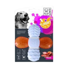 M-PETS משחקים לכלב בייקון צעצוע לעיסה בטעם בייקון לכלב