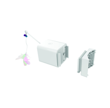 M-PETS משחקים לחתול 110x70x70 משחק אינטרקטיבי לחתול - מתקן גירוד עם חיישן, נוצה, רטט וצלילים