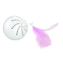 M-PETS משחקים לחתול 8.2 ס"מ משחק אינטרקטיבי לחתול - נוצה סביבון בצבע ורוד