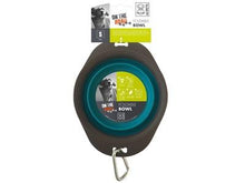 M-PETS קערת סיליקון ניידת מתחברת לרצועה - מושלם לטיולים ולחוף