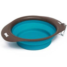 M-PETS קערת סיליקון ניידת מתחברת לרצועה - מושלם לטיולים ולחוף