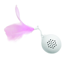 M-PETS משחקים לחתול משחק אינטרקטיבי לחתול - נוצה סביבון בצבע ורוד