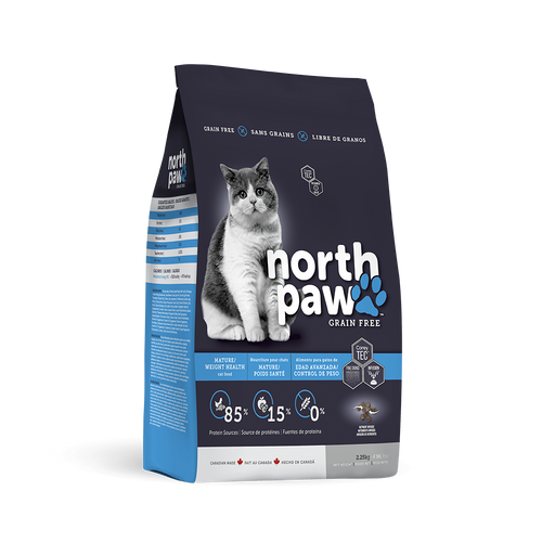 North Paw נורט פאוו - עוף ודגים ללא דגנים - לחתולים מבוגרים ובוגרים - דיאט