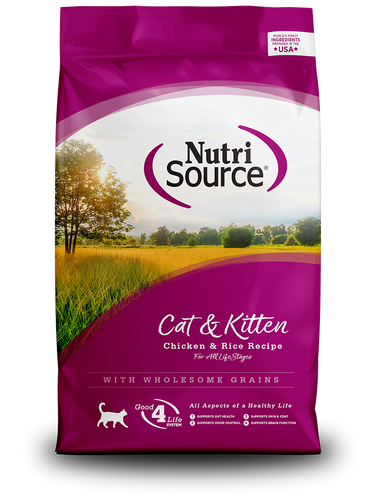 Nutri Source נוטרי סורס - עוף - לחתולים בוגרים וגורי חתולים