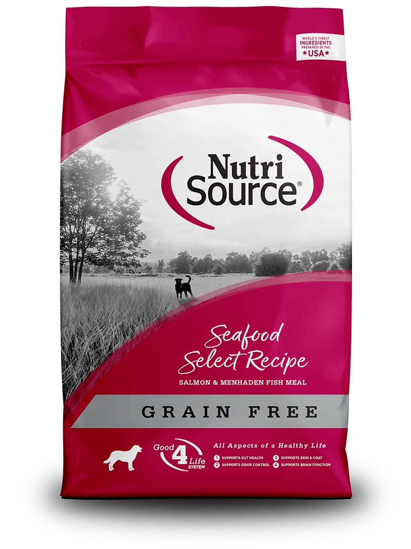 Nutri Source נוטרי סורס - פירות ים ללא דגנים - לכלבים בכל גיל וכל גזע