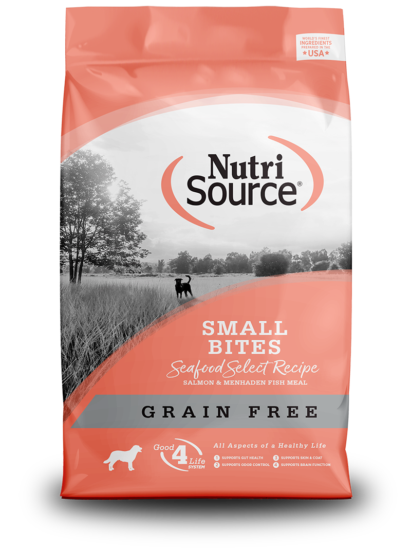 Nutri Source נוטרי סורס - פירות ים ללא דגנים - לכלבים בכל גיל מגזע קטן