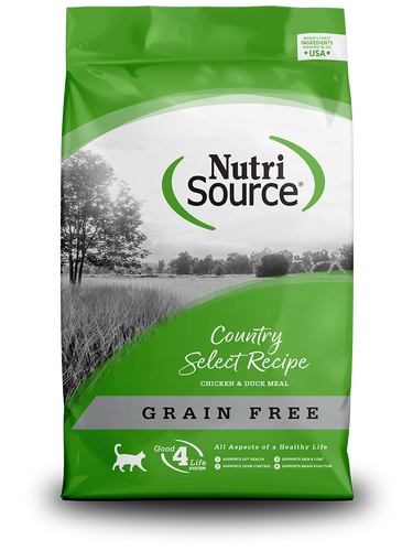 Nutri Source נוטרי סורס - עוף וברווז ללא דגנים - לחתולים בוגרים וגורים