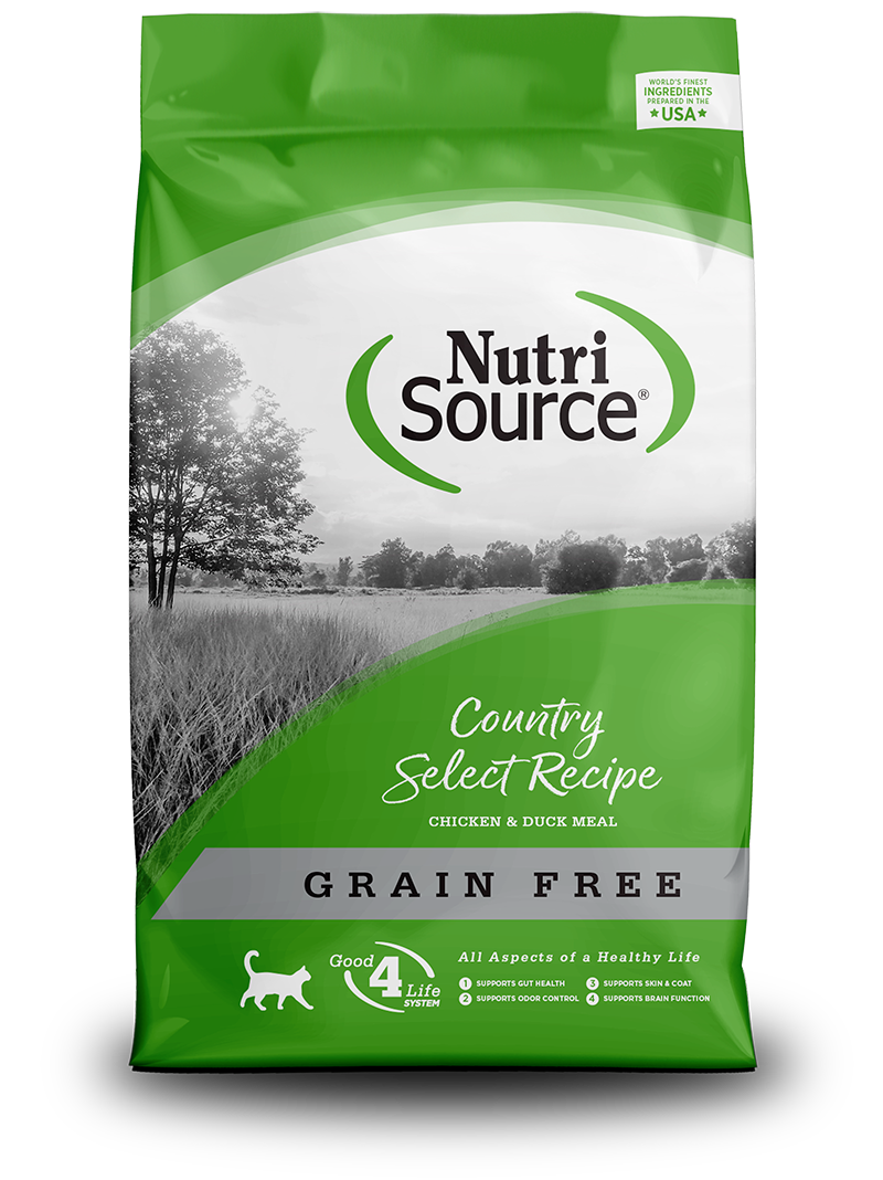 Nutri Source נוטרי סורס - עוף וברווז ללא דגנים - לחתולים בוגרים וגורים