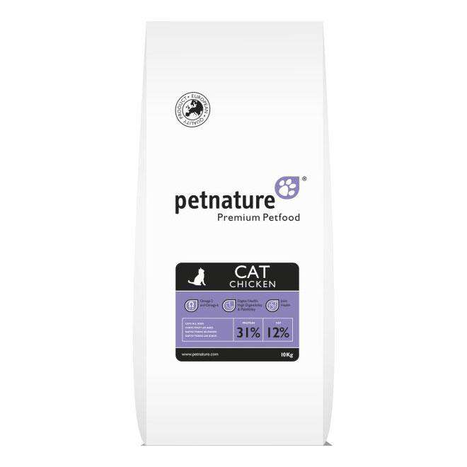 Pet Nature פט נייצ'ר - עוף - לחתולים בוגרים