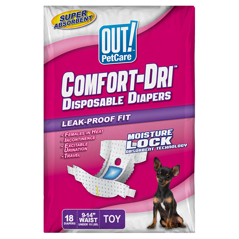 Petcare חיתול לכלבות מגזע קטן טוי עם מחוון רטיבות - OUT!