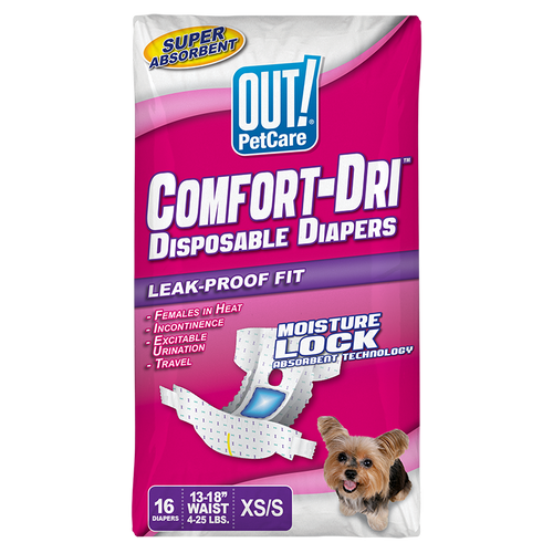 Petcare חיתול לכלבות נקבות קטנות עם מחוון רטיבות - OUT!