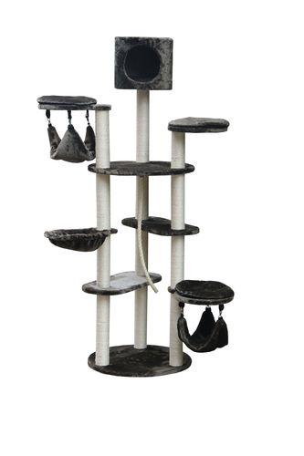 PetEx משחקים לחתול 175x55x55 מתקן גירוד ענק לחוויית המשחק המושלמת לחתולים