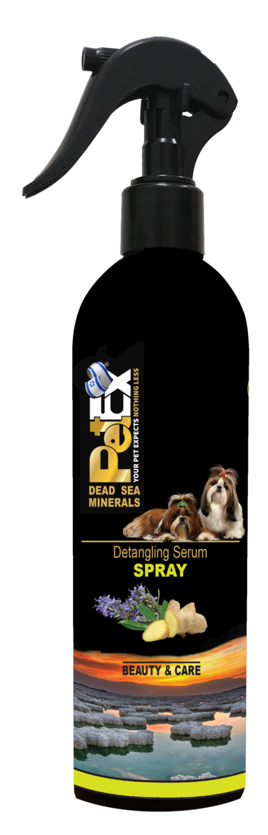 PetEx טיפוח לכלב 400 מ״ל פטקס - ספריי ים המלח להתרת קשרים בפרווה לכלבים וחתולים
