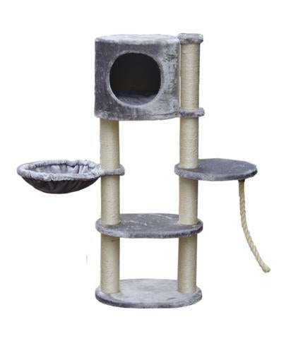PetEx משחקים לחתול 40x40x100 מתקן גירוד ענק ומפנק לחתולים