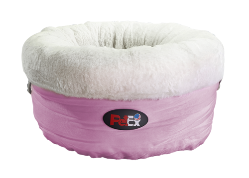 PetEx 50X50 מיטת Spun Sugar יוקרתית לכלבים בצבע ורוד