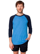 American Apparel Men's Unisex Poly-Cotton Raglan T-Shirt