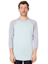 American Apparel Men's Unisex Poly-Cotton Raglan T-Shirt