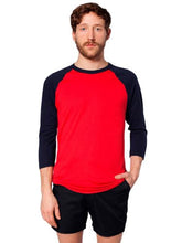 American Apparel Men's Unisex Poly-Cotton Raglan T-Shirt