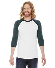 American Apparel Men's Unisex Poly-Cotton Raglan T-Shirt