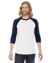 American Apparel Men's Unisex Poly-Cotton Raglan T-Shirt