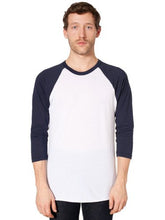 American Apparel Men's Unisex Poly-Cotton Raglan T-Shirt