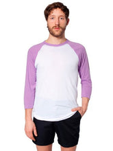 American Apparel Men's Unisex Poly-Cotton Raglan T-Shirt