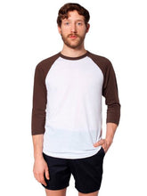 American Apparel Men's Unisex Poly-Cotton Raglan T-Shirt