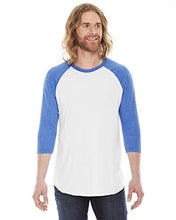 American Apparel Men's Unisex Poly-Cotton Raglan T-Shirt