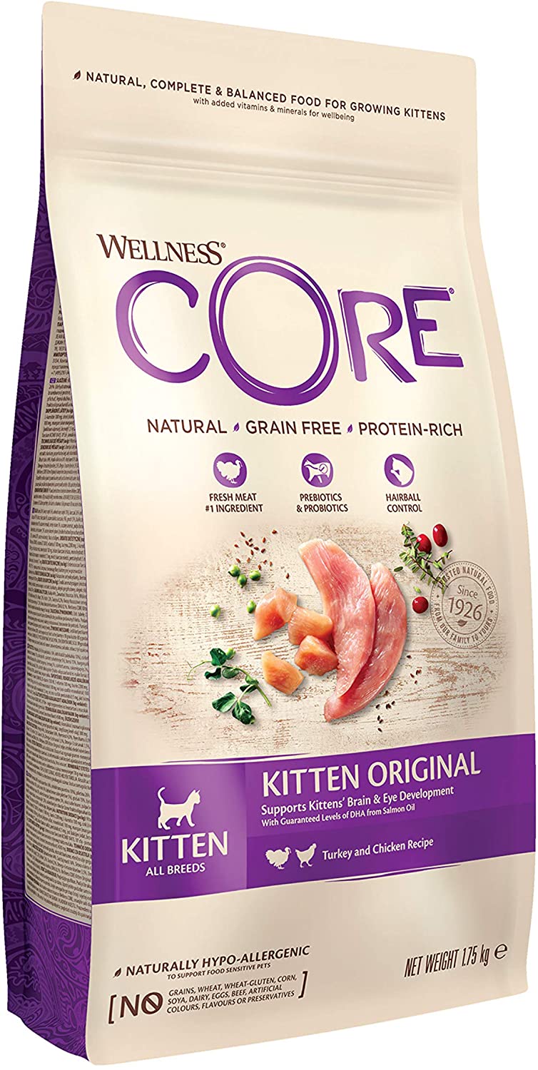 Wellness Core וולנס קור קיטן - עוף והודו ללא דגנים - לחתולים גורים